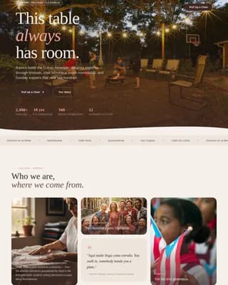 Races — Vibrant Cuban Community Landing Page Template