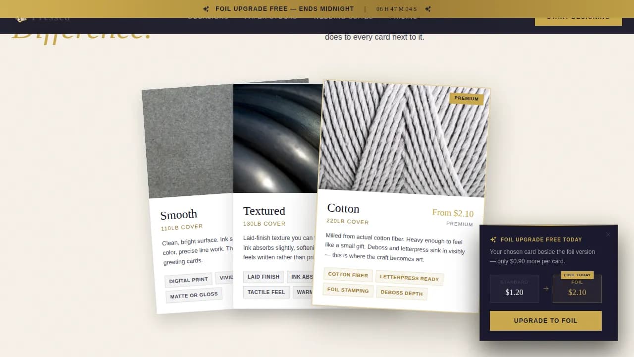 Foil — Premium Print-on-Demand Landing Page Template