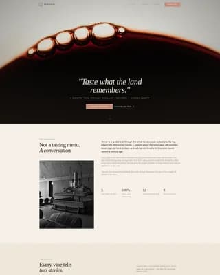 Winery & Wine Pricing Website Template