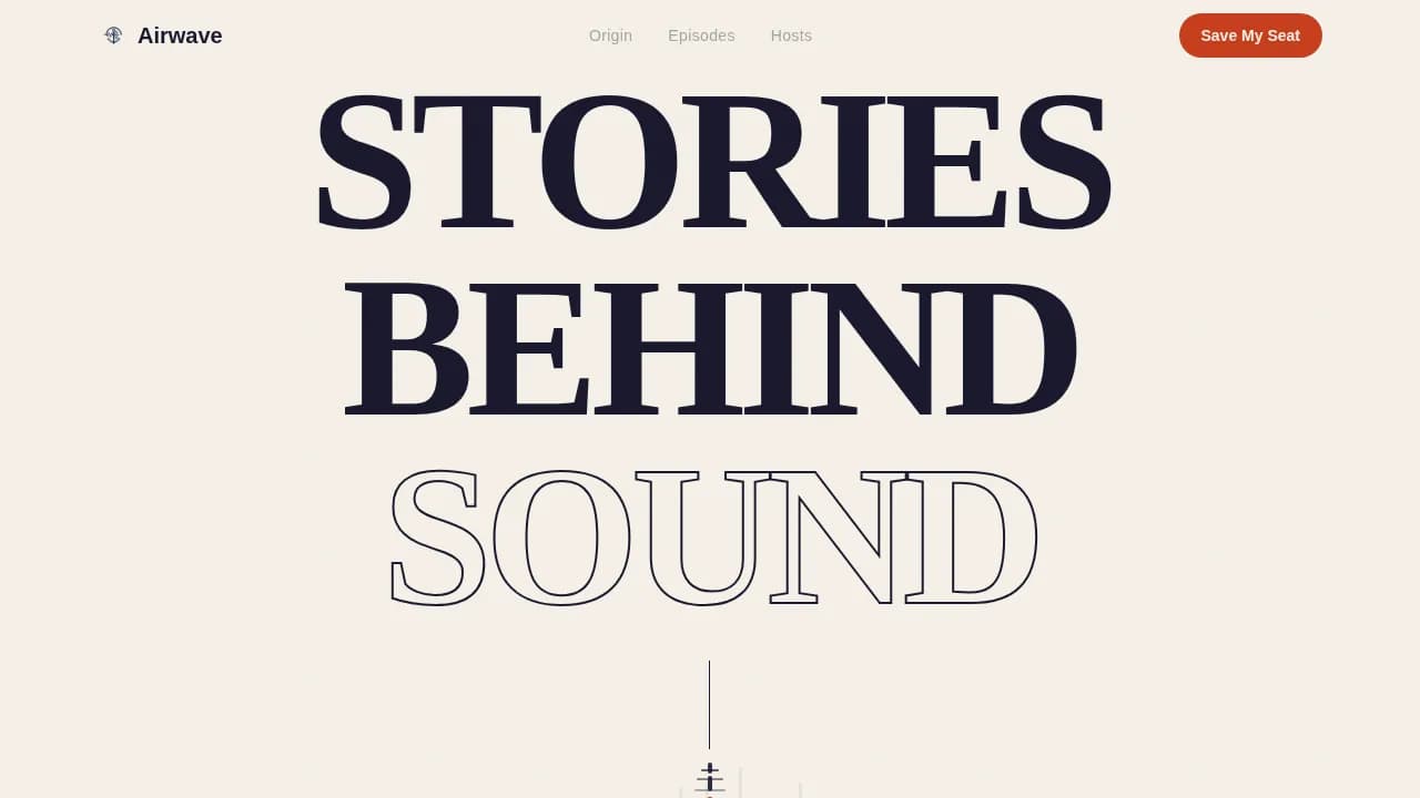 Broadcast — Heritage Podcast Community Landing Page Template