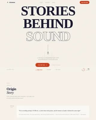 Broadcast — Heritage Podcast Community Landing Page Template