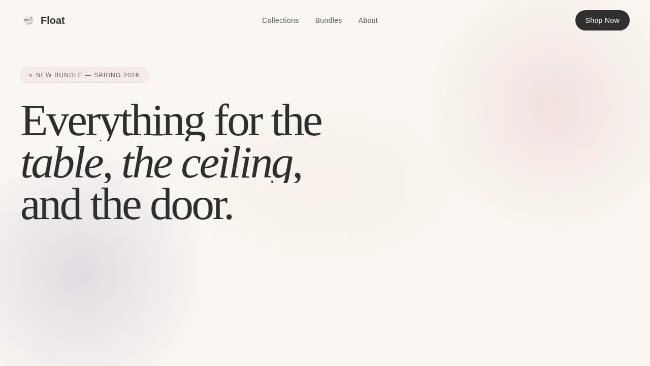 Elevate — Curated Party Supplies Landing Page Template