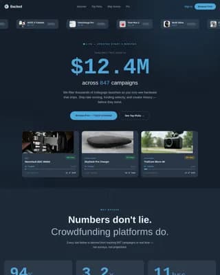 Launch — Curated Tech Campaign Discovery Landing Page Template
