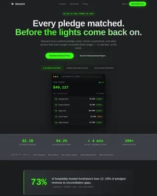 Beacon — Modern Nonprofit CRM Landing Page Template