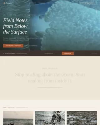 Abyss — Elegant Marine Science Landing Page Template