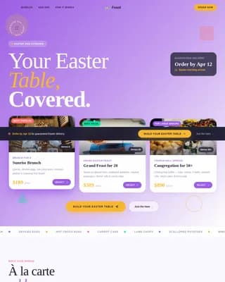 Easter Pricing Website Template