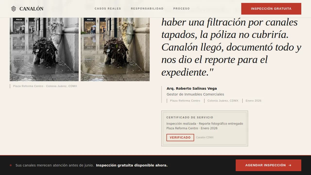 Flow — Expert Gutter Maintenance Landing Page Template