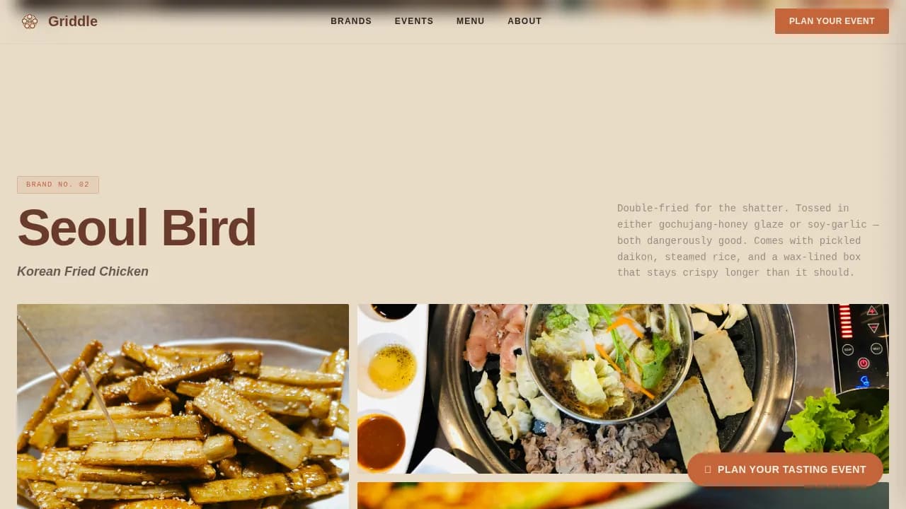 Ember — Modern Ghost Kitchen Platform Landing Page Template