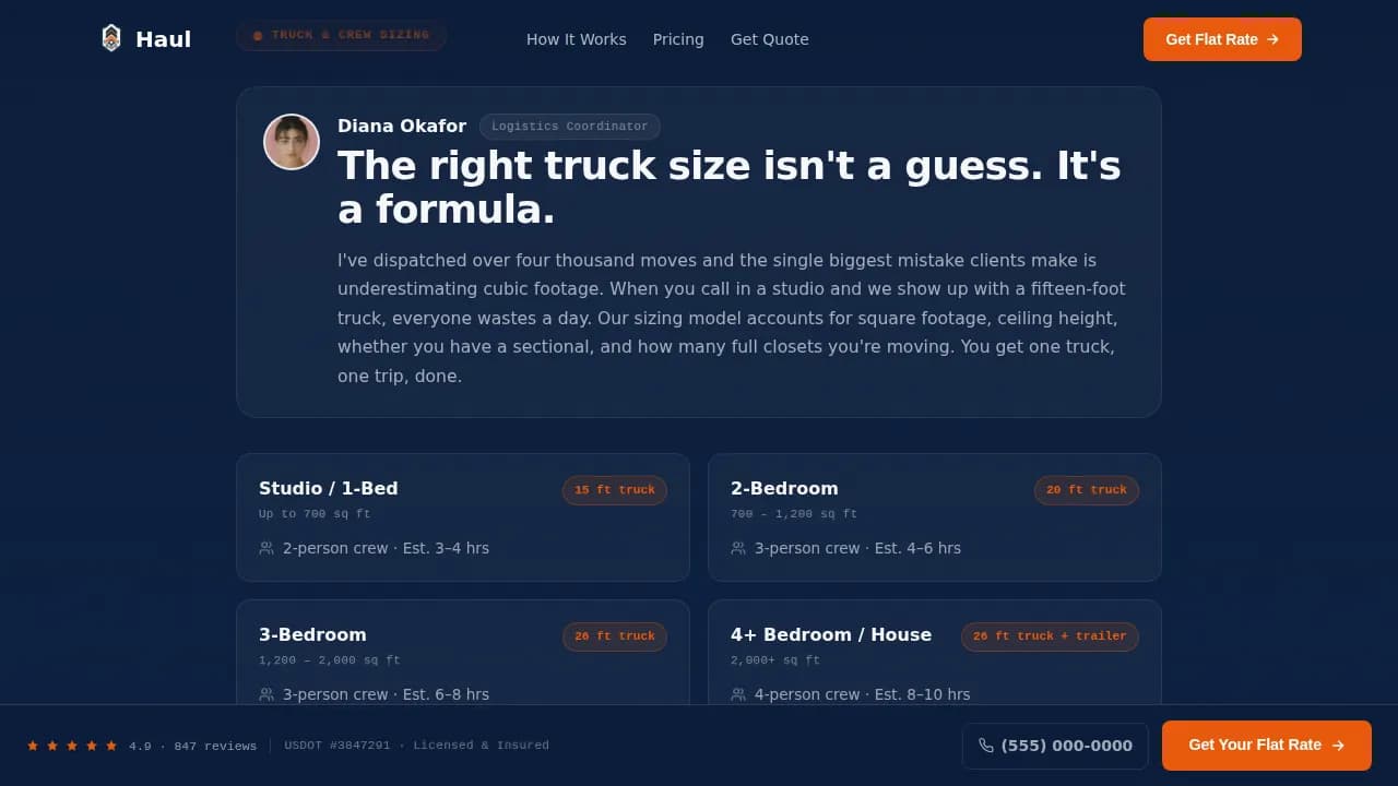 Transit — Professional Relocation Services Landing Page Template