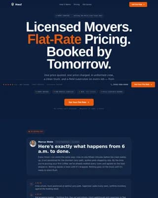 Transit — Professional Relocation Services Landing Page Template