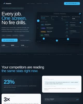 Route — Intelligent Field Service CRM Landing Page Template