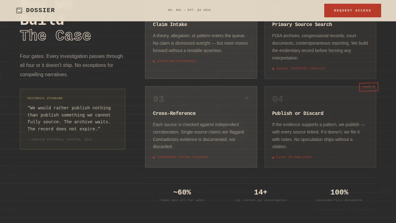 Conspiracy Theory Analysis Content Pre-Launch Website Template