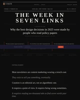 Atlas — Curated Discovery Newsletter Landing Page Template