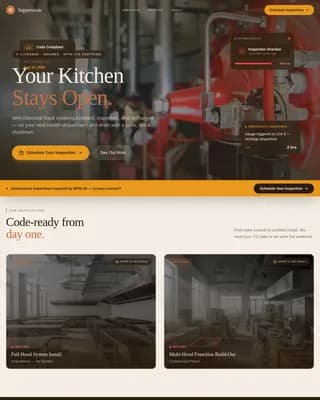 Extinguish — Expert Fire Safety Systems Landing Page Template