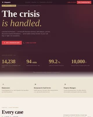 Rapid — Emergency Extermination Service Landing Page Template