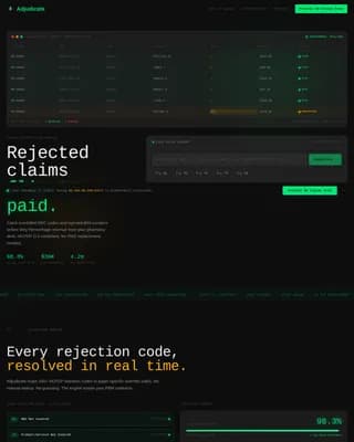 Adjudicate — Automated Prescription Billing Landing Page Template