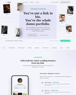 Glyph — Premium Freelance Portfolio Landing Page Template