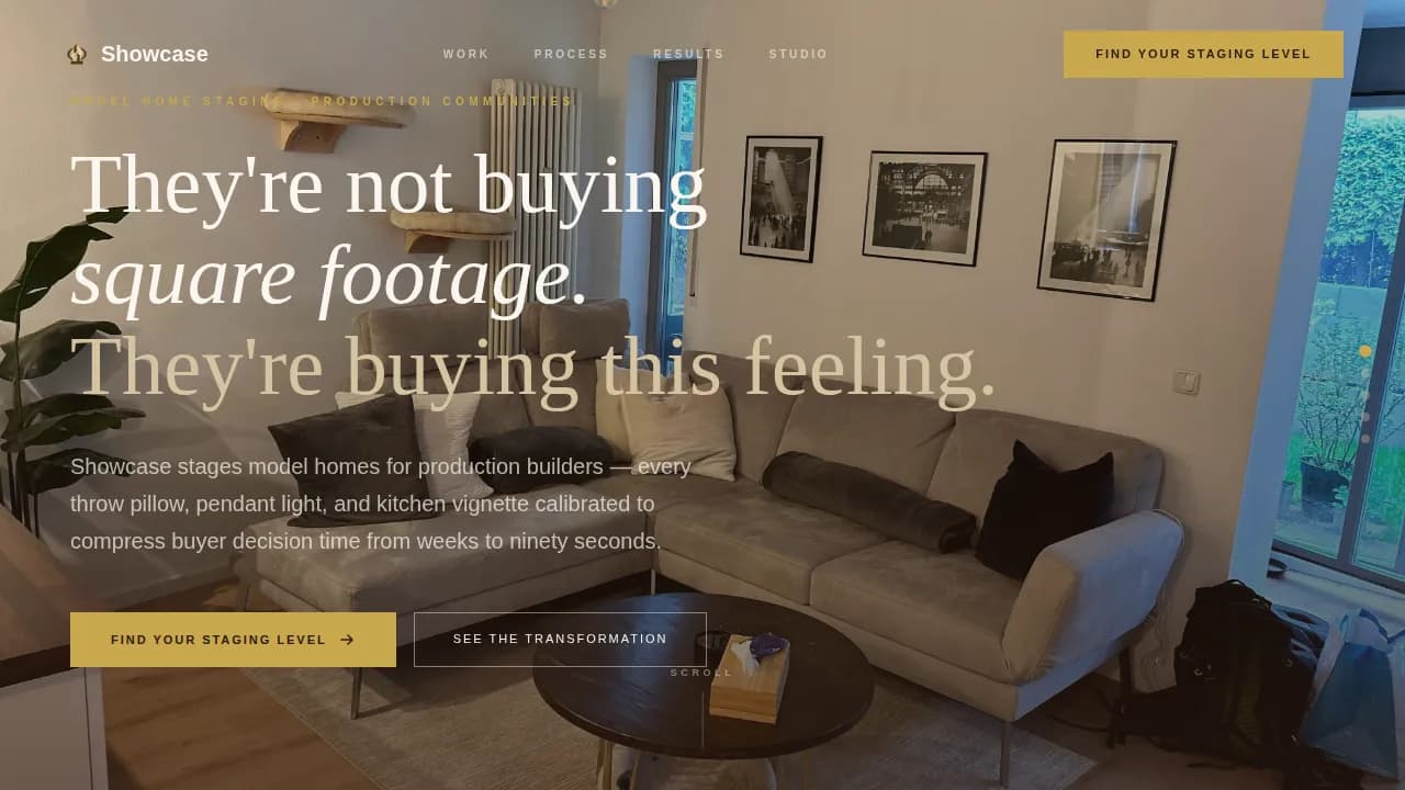 Stage — Expert Home Staging Landing Page Template
