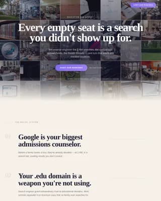 Enroll — Advanced Education Marketing Landing Page Template