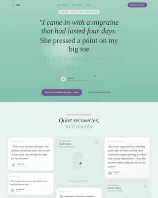 Reflexology & Foot Therapy Spa Website Template