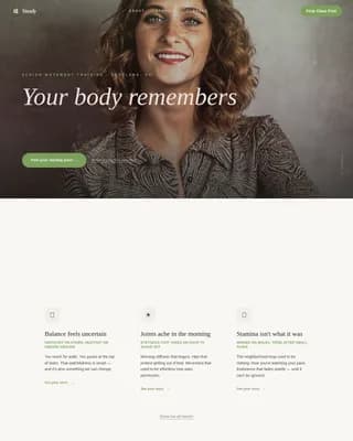 Senior Fitness Trainer Website Template for Older Adults