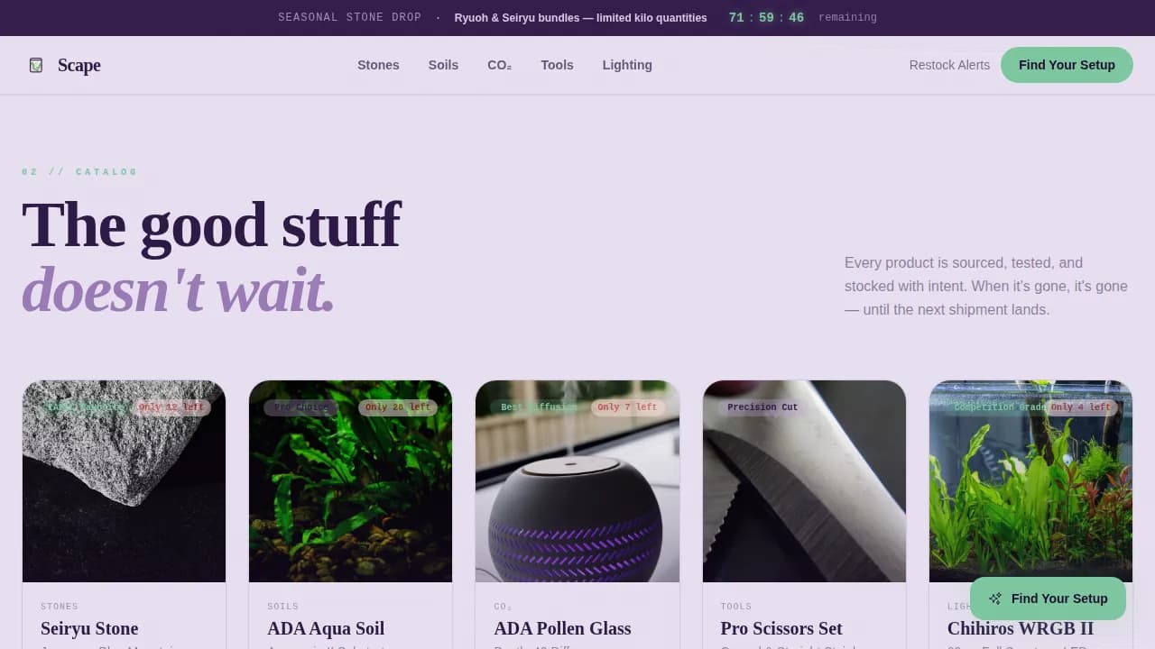 Hobby & Passion Supplies Pre-Launch Website Template