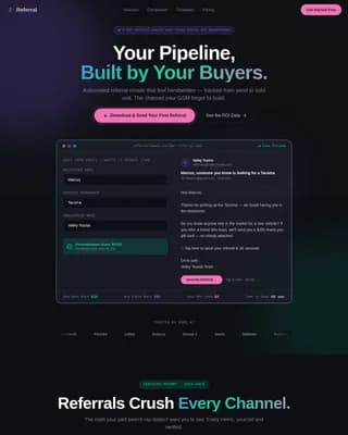 Connect — Effective Auto Referral Landing Page Template