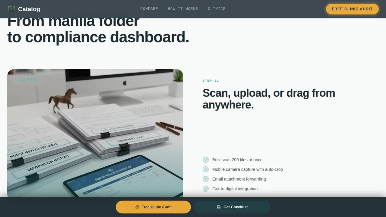 Archive — Intelligent Vet Records Landing Page Template