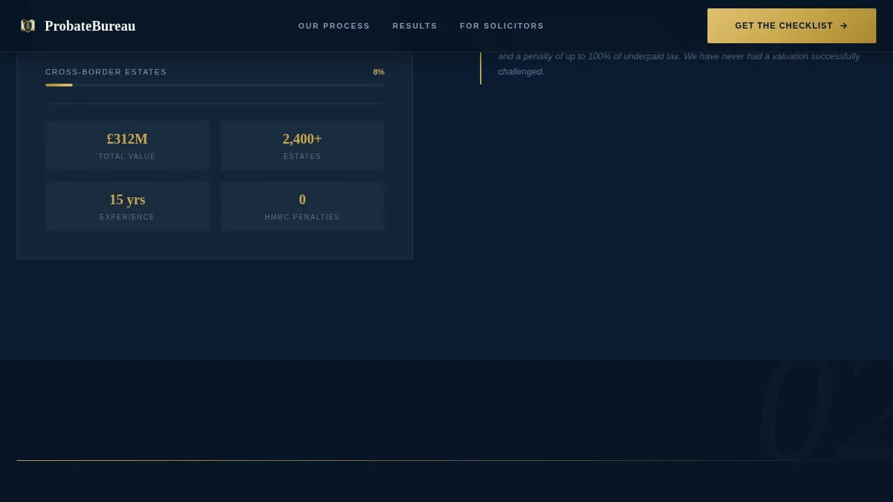Estate & Succession Planning Specialist Booking Website Template