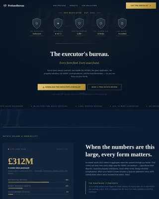 Estate & Succession Planning Specialist Booking Website Template