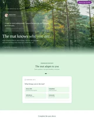 Martial Arts & Combat Sports Booking Website Template