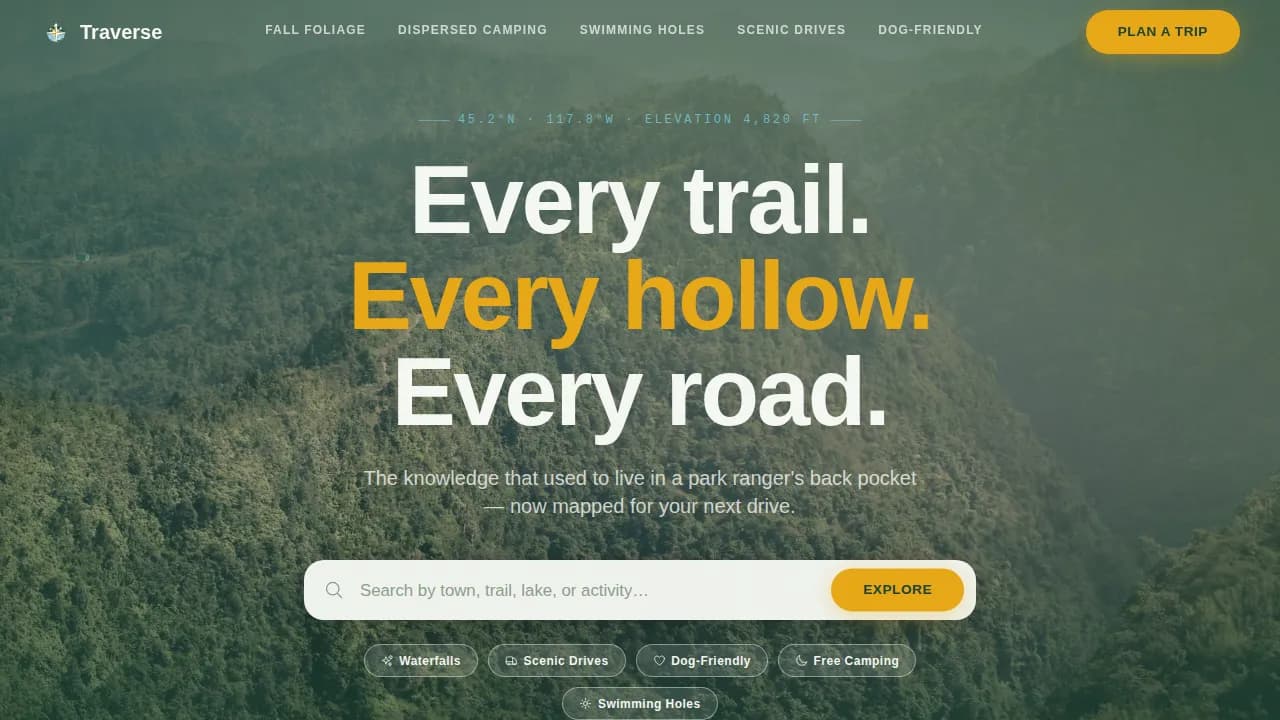 Passage — Breathtaking Regional Travel Landing Page Template