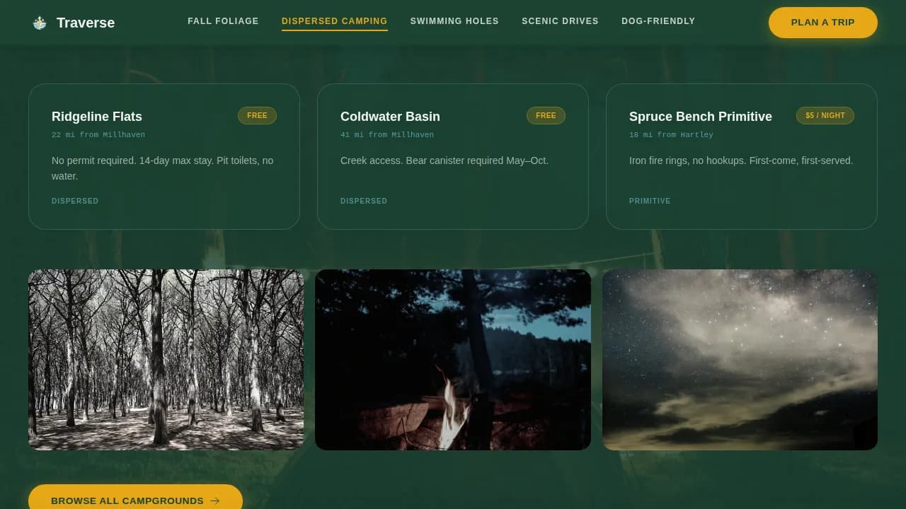 Passage — Breathtaking Regional Travel Landing Page Template