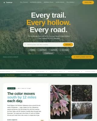 Passage — Breathtaking Regional Travel Landing Page Template