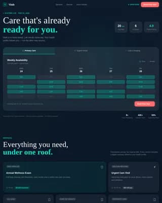 Medical Clinic Booking Website Template