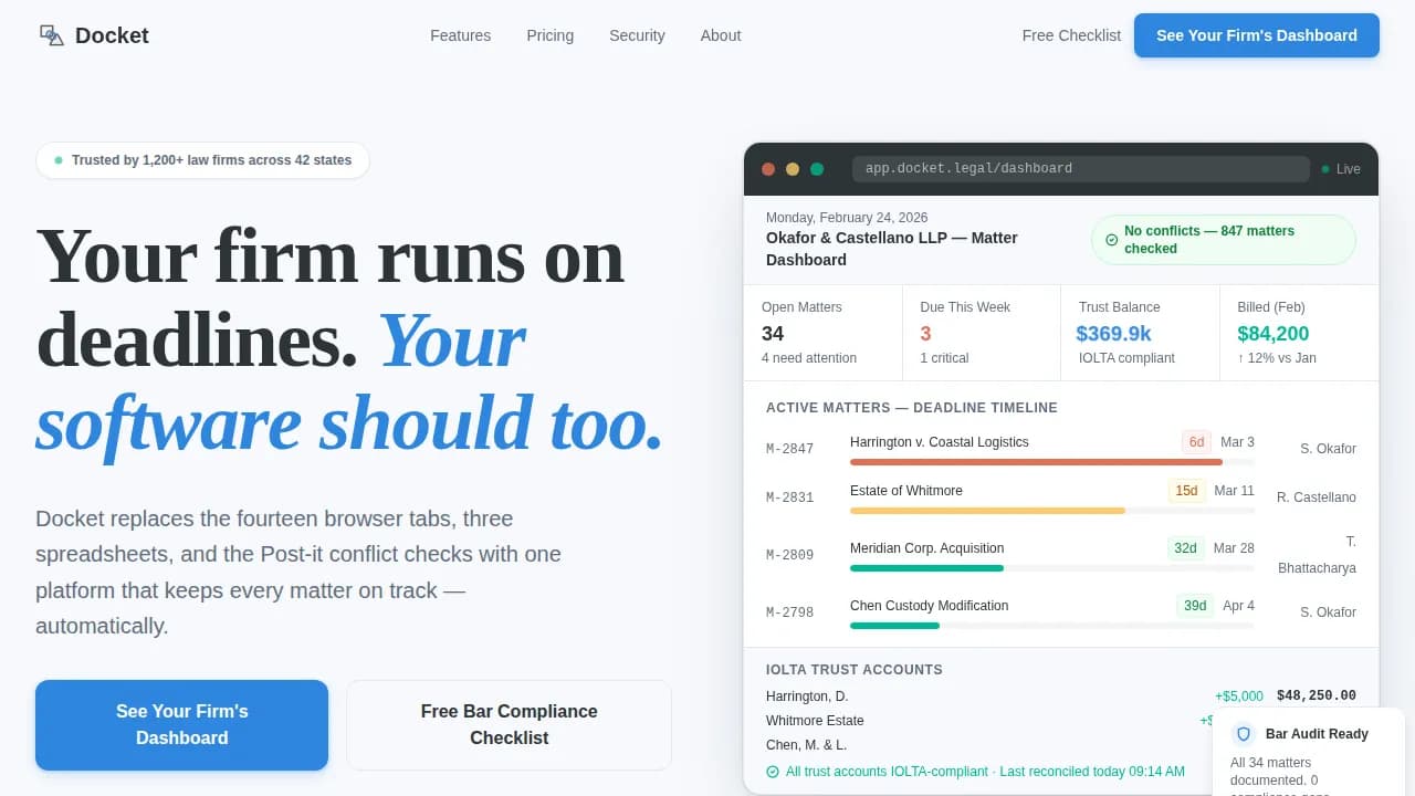 Briefcase — Assured Legal Operations Landing Page Template