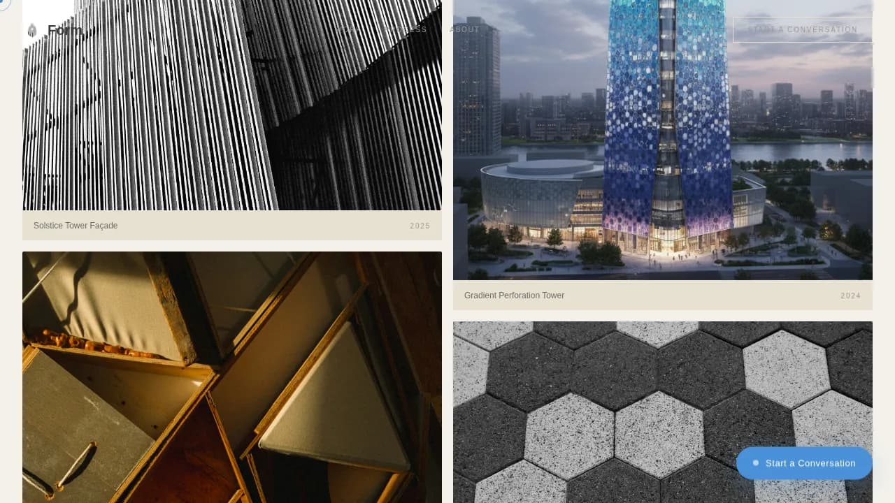 Blueprint — Parametric Design Studio Landing Page Template