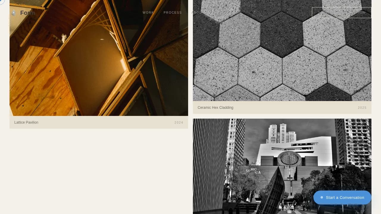 Blueprint — Parametric Design Studio Landing Page Template