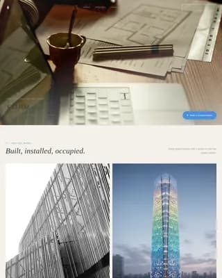 Blueprint — Parametric Design Studio Landing Page Template