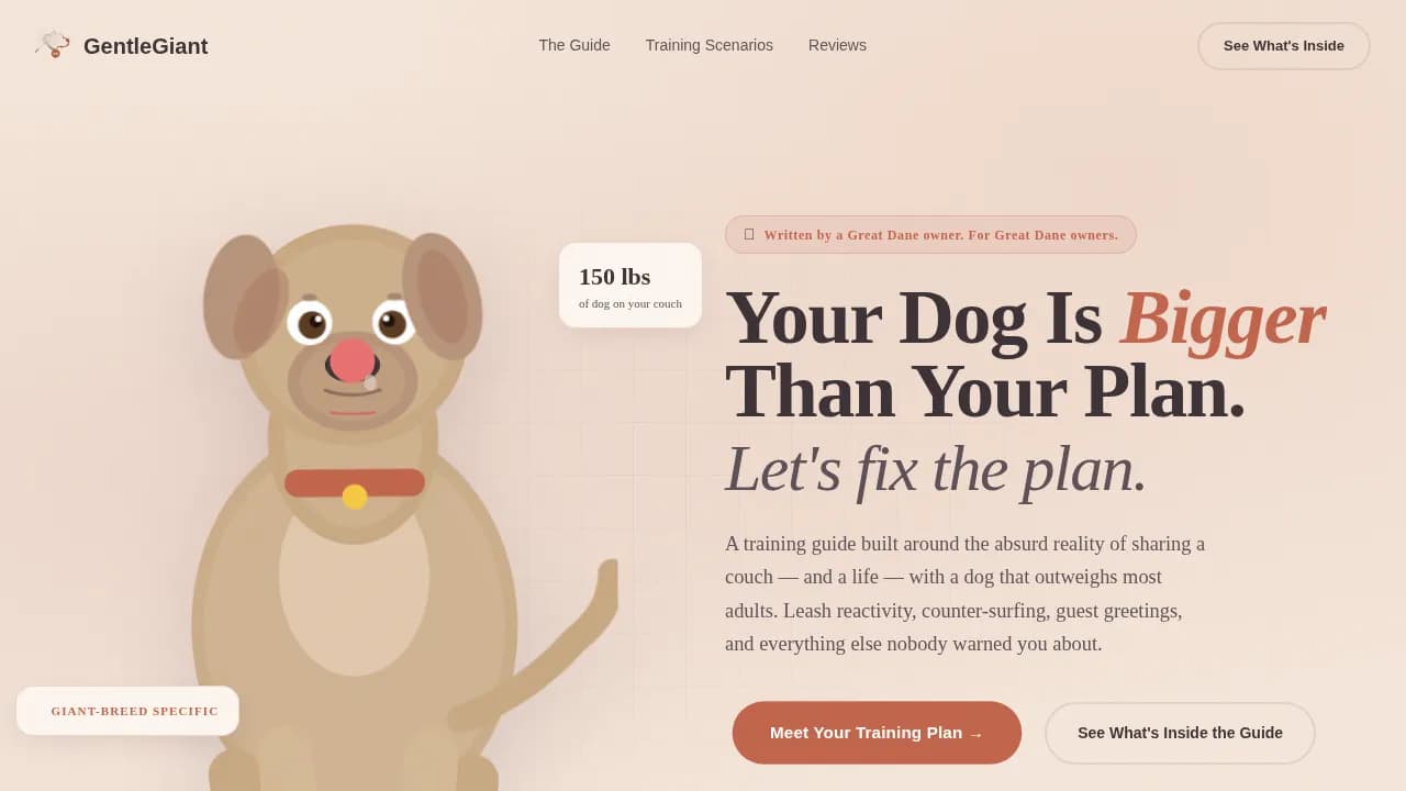 Harmony — Loyal Family Dog Training Landing Page Template