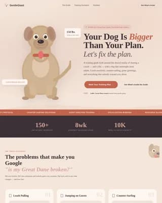 Harmony — Loyal Family Dog Training Landing Page Template