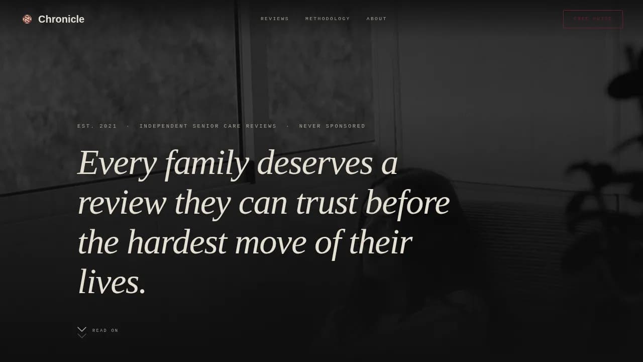Story — Authoritative Elder Care Blog Landing Page Template