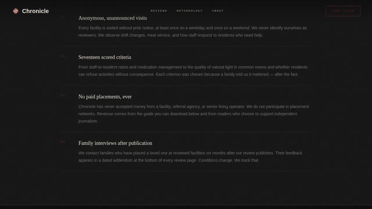 Story — Authoritative Elder Care Blog Landing Page Template