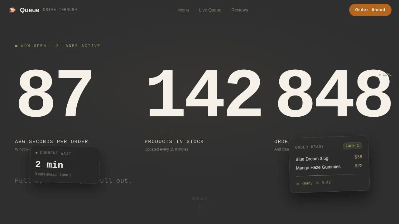 Swift — Convenient Cannabis Ordering Landing Page Template