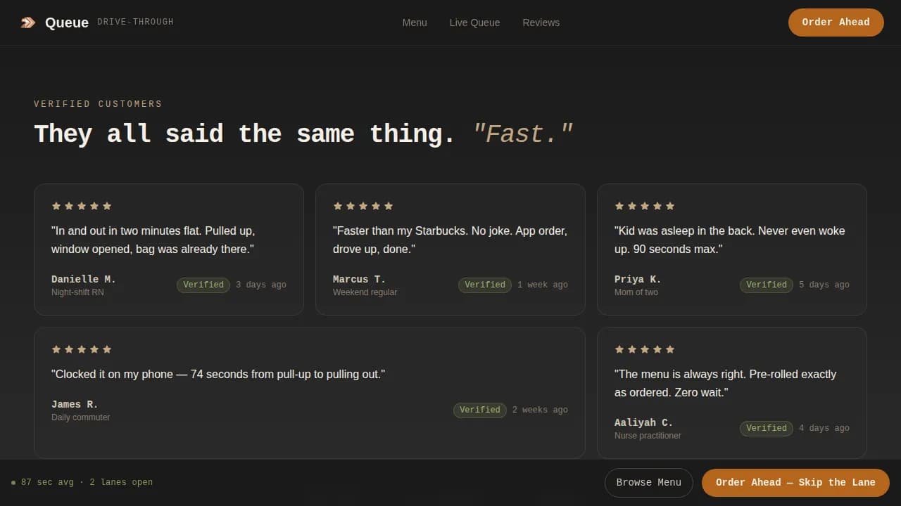 Swift — Convenient Cannabis Ordering Landing Page Template