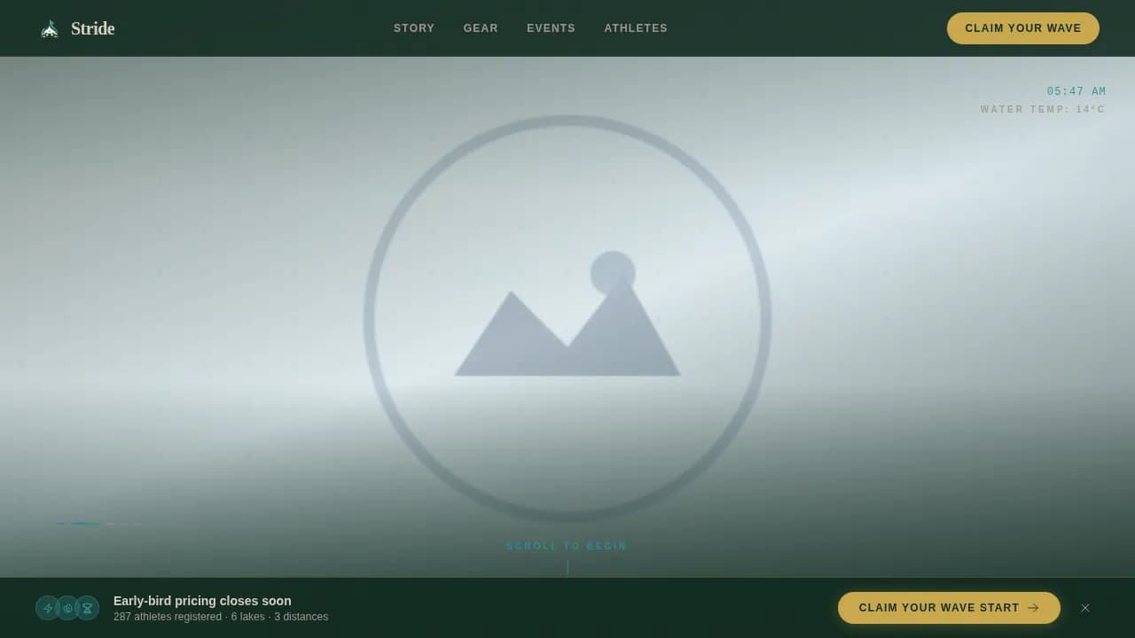 Swimming Fitness Blog Website Template