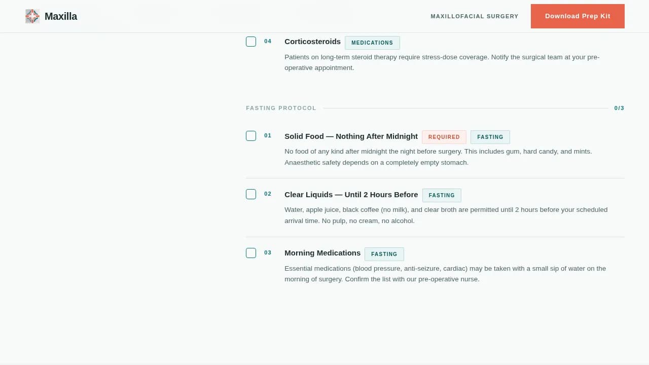 Maxilla — Expert Surgical Portal Landing Page Template