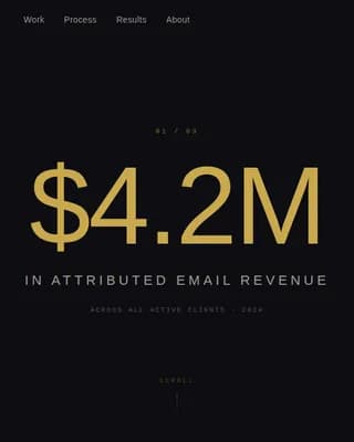 Drip - Bold Brutalist SaaS Email Marketing Agency Landing Page Template
