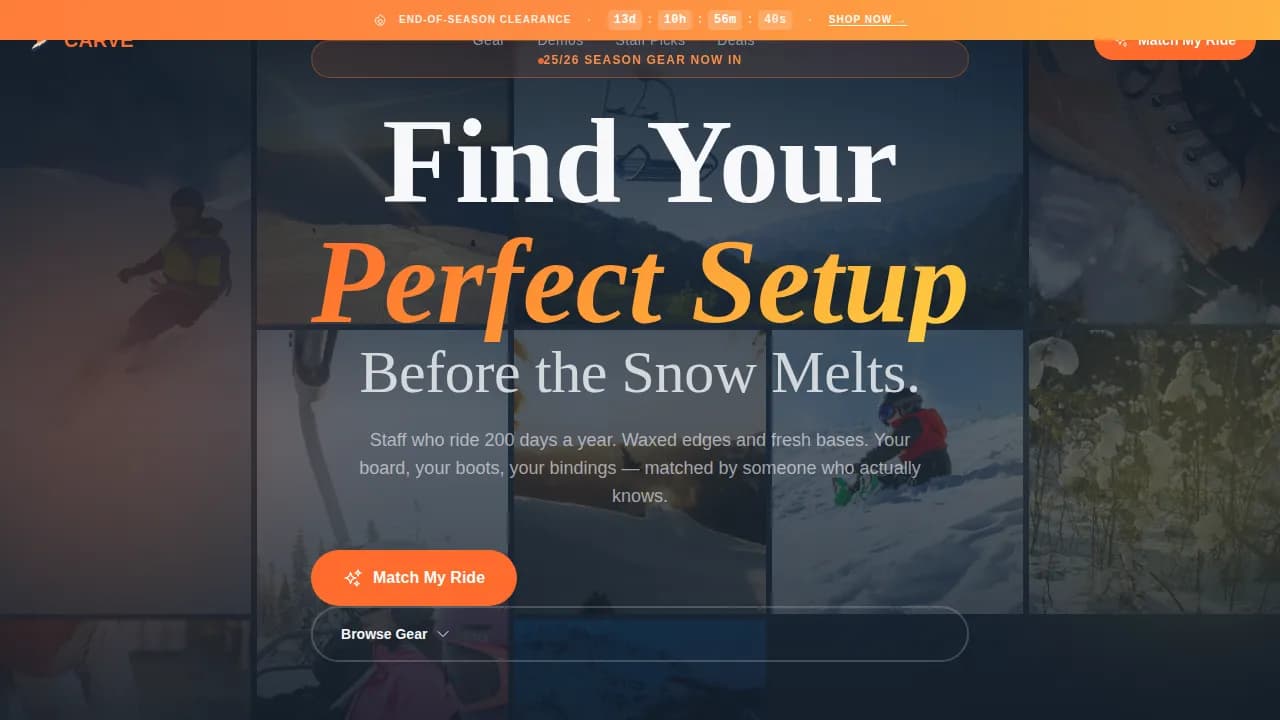 Sports & Outdoor Store Blog Website Template