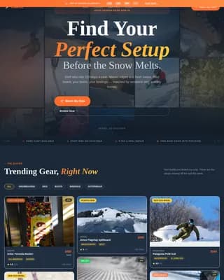 Sports & Outdoor Store Blog Website Template